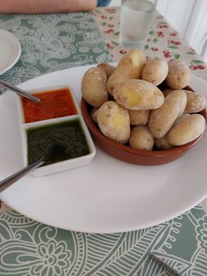 Papas arrugas at Kuki's in Viella