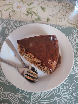 Carrot cake at Kuki's in Viella