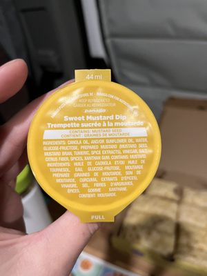 Mustard dip   at Panago Pizza in Canmore