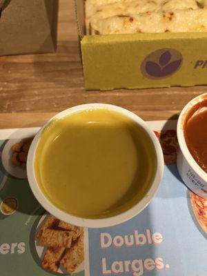 Mustard dip  at Panago Pizza in Canmore