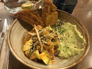 Vegan Ceviche (with tofu)  at Avocado in Barcelona