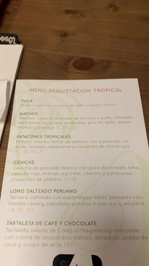 Group menu (not vegan) at Avocado in Barcelona