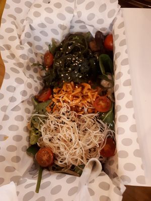 Superfood salad vegan at Avocado in Barcelona
