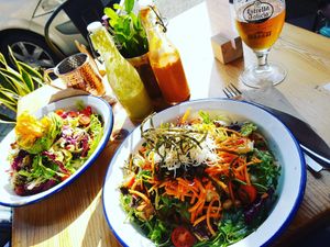 Healthy and vegetarian salads 😍 at Avocado in Barcelona