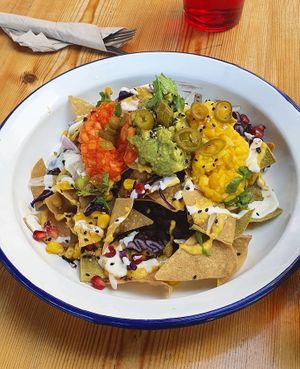 Vegan nachos ❤️ at Avocado in Barcelona