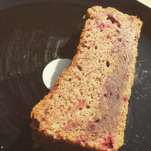 Vegan raspberry & mint cake at The Wilds in North London