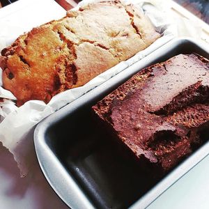 Vegan peanut & banana cake, Vegan chocolate & coconut cake at The Wilds in North London