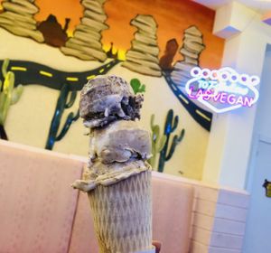 The only good ice cream you can get in Madrid  at Freedom Cakes Bakery in Madrid