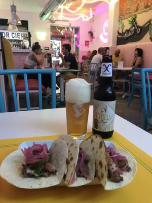 Tacos canarios at Freedom Cakes Bakery in Madrid