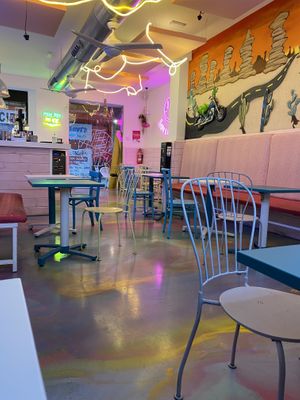 Interiors  at Freedom Cakes Bakery in Madrid