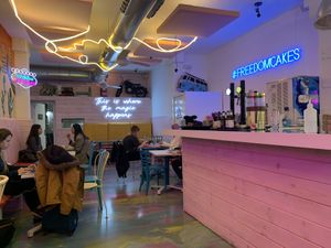 Interiors  at Freedom Cakes Bakery in Madrid