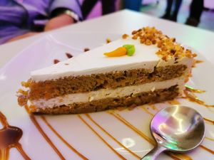 Carrot cake at Freedom Cakes Bakery in Madrid