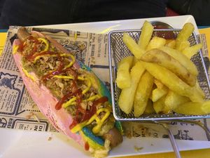 Hot Dog  #Veganuary at Freedom Cakes Bakery in Madrid