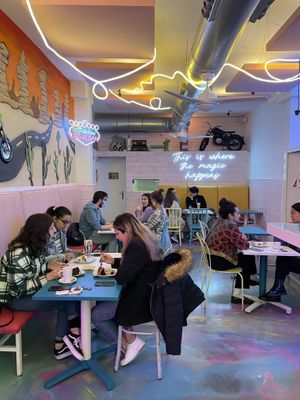 Inside  at Freedom Cakes Bakery in Madrid