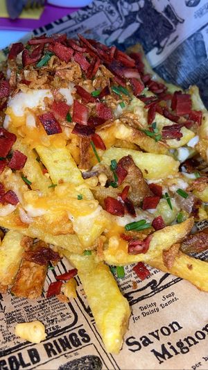 Loaded fries  at Freedom Cakes Bakery in Madrid