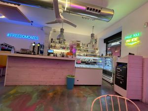 Inside  at Freedom Cakes Bakery in Madrid