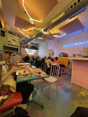 Inside  at Freedom Cakes Bakery in Madrid