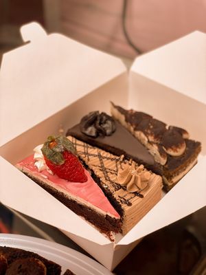 Cake Slices at Freedom Cakes Bakery in Madrid