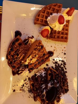 Degustación de gofres at Freedom Cakes Bakery in Madrid