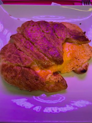 Croissant with "ham and cheese" at Freedom Cakes Bakery in Madrid