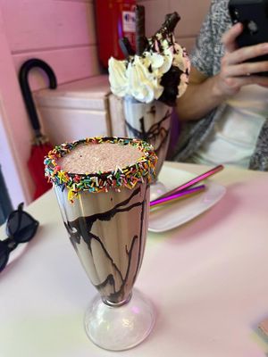 Milkshakes at Freedom Cakes Bakery in Madrid