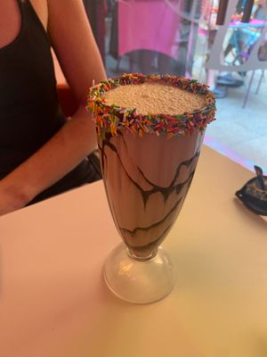 Hazlenut Milkshake at Freedom Cakes Bakery in Madrid