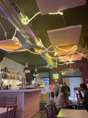 cute interior  at Freedom Cakes Bakery in Madrid