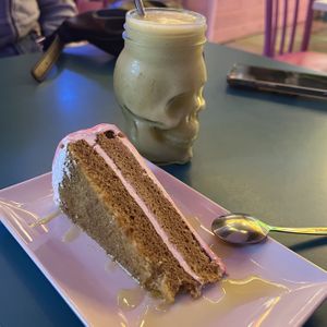 pink panther and milkshake   at Freedom Cakes Bakery in Madrid