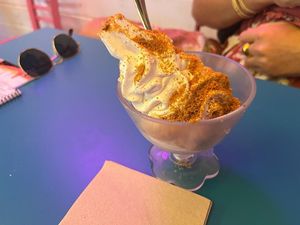 Soft Serve with Lotus crumbles at Freedom Cakes Bakery in Madrid