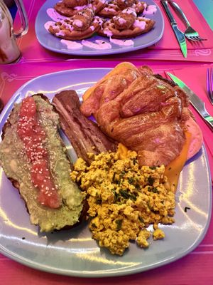 Breakfast option 2   at Freedom Cakes Bakery in Madrid