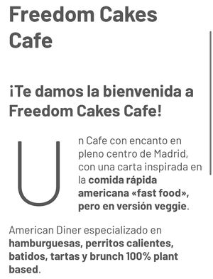 Carta  at Freedom Cakes Bakery in Madrid