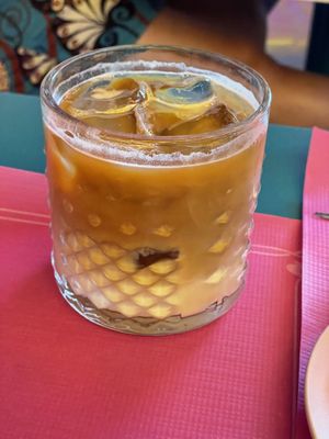Iced latte  at Freedom Cakes Bakery in Madrid