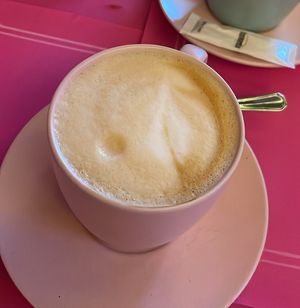 Latte  at Freedom Cakes Bakery in Madrid