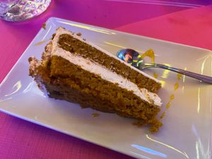 Carrot cake at Freedom Cakes Bakery in Madrid