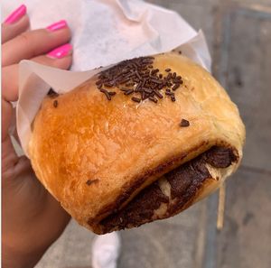 Chocolate pastry at Freedom Cakes Bakery in Madrid