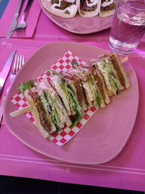 Club sandwich at Freedom Cakes Bakery in Madrid