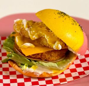 KFV Burger at Freedom Cakes Bakery in Madrid