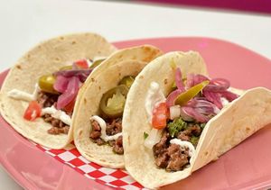 Tacos at Freedom Cakes Bakery in Madrid