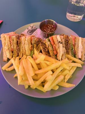 Clubhouse sandwich, absolutely delicious! Highly recommend   at Freedom Cakes Bakery in Madrid