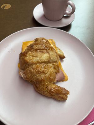 Vrgan ham and cheese croissant   at Freedom Cakes Bakery in Madrid