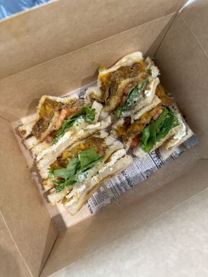 Club sandwich  at Freedom Cakes Bakery in Madrid