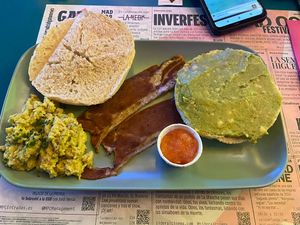 Breakfast special   at Freedom Cakes Bakery in Madrid