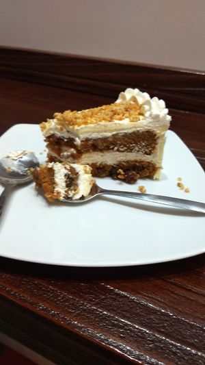 Best carrot cake ever. at Freedom Cakes Bakery in Madrid