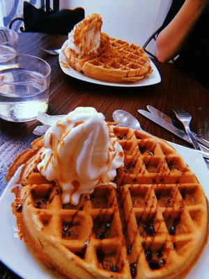 Special gofres!! (I think only this weekend) at Freedom Cakes Bakery in Madrid