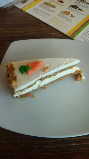 Carrot cake at Freedom Cakes Bakery in Madrid