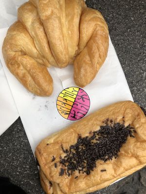 Chocolate croissant  at Freedom Cakes Bakery in Madrid