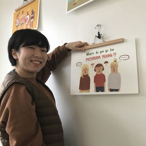 Llama Lloyd has a bi-weekly art exhibition. Always new stuff on the walls! at Llama Lloyd in Gothenburg