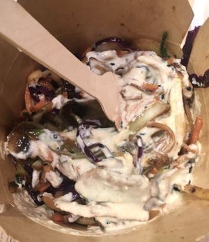 Yaki udon with ruggito sauce at ilBruno  in Florence