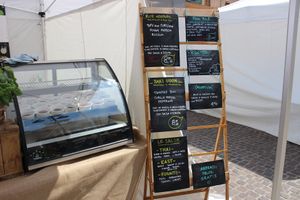 Menu and  orsomisu (vegan tiramisu) at ilBruno  in Florence