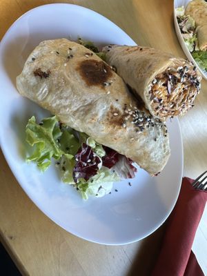 Vegan Kebap cheese wrap  at Simple Green in Zagreb